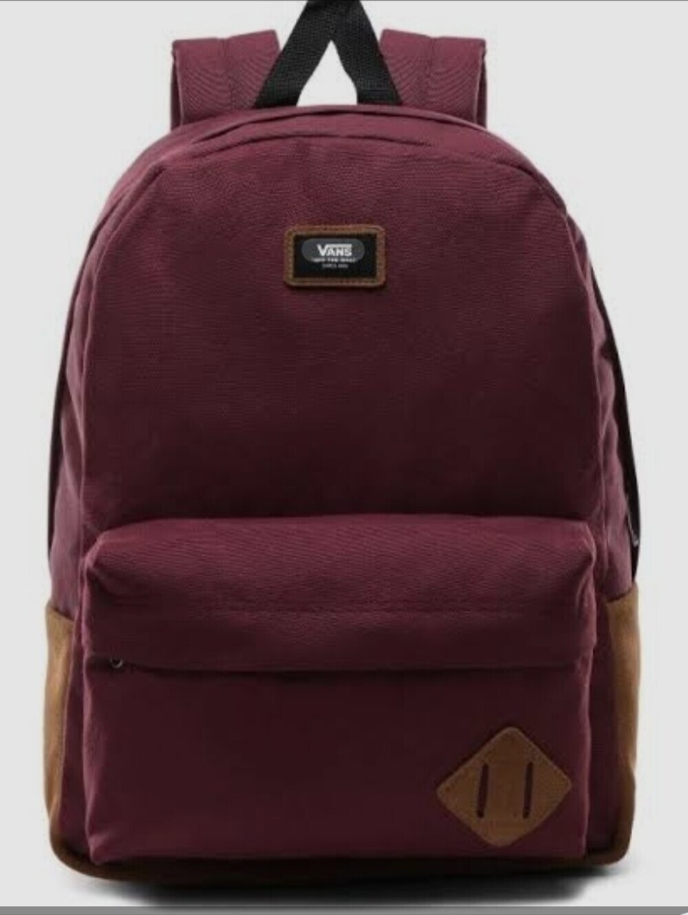 Vans Old Skool III Backpack Burgundy Maroon Suede Bottom